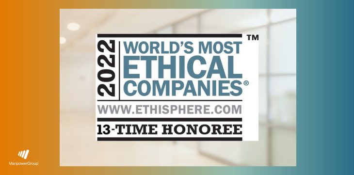 ManpowerGroup Named One of the World’s Most Ethical Companies for the 13th Year
